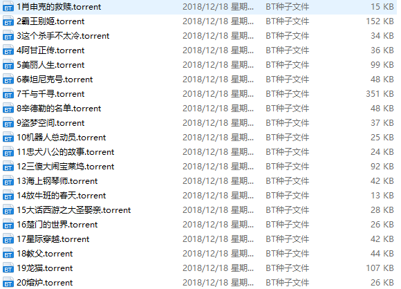 IMDb+豆瓣电影TOP250（评分排行榜前250名）电影种子合集